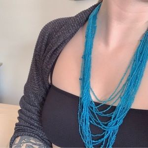 Blue Beaded Necklace